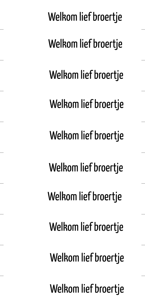 DIY-label Welkom Lief Broertje