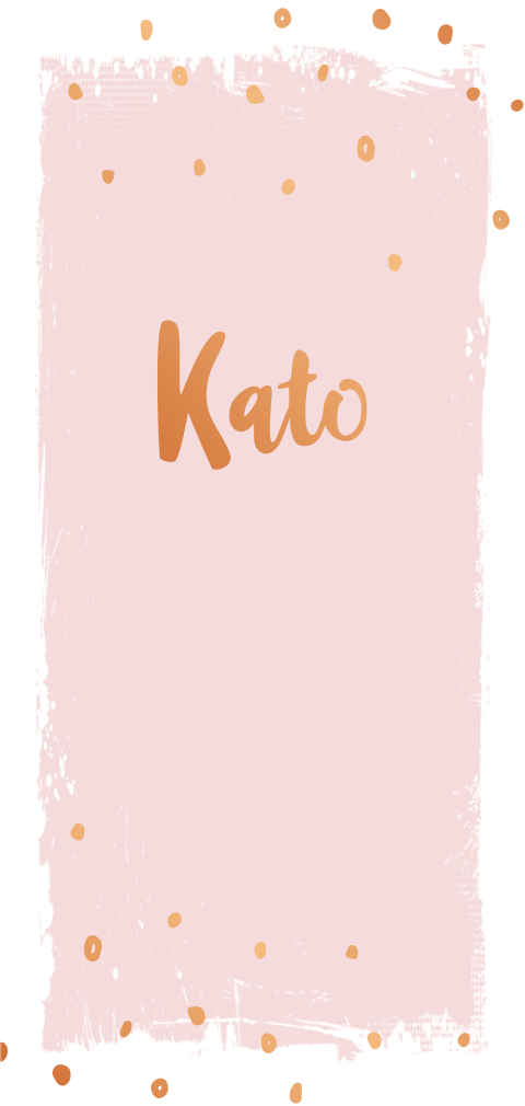 Hip koperfolie geboortekaartje voor meisje met roze verf achtergrond
