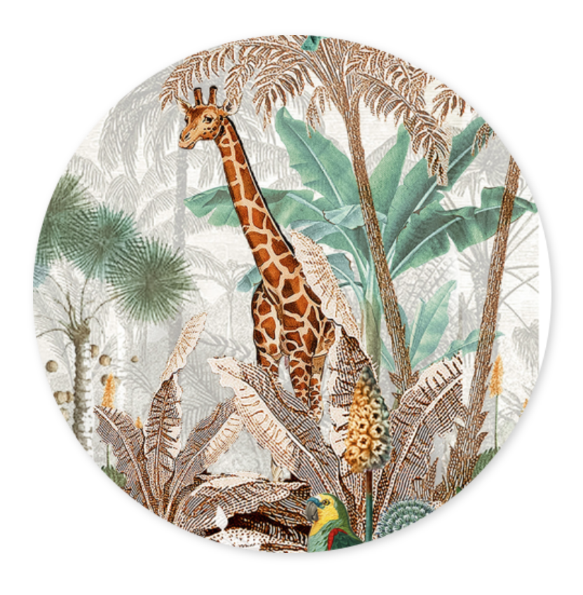 Sluitsticker illustratie giraffe