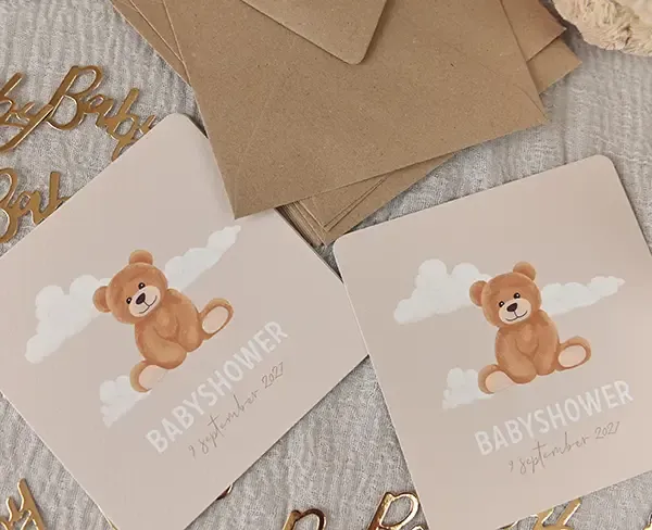 Uitnodiging babyshower