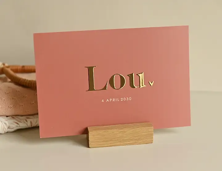 Geboortekaartjes minimalistisch