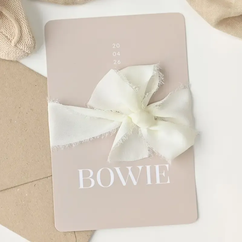 Geboortekaartjes minimalistisch jongen