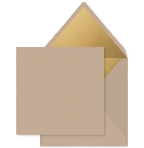Envelop inlay goud