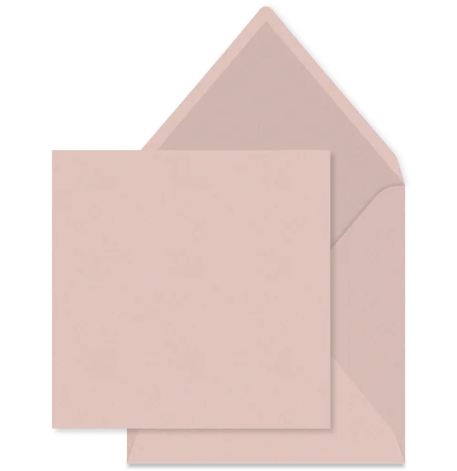 Metallic blush envelop