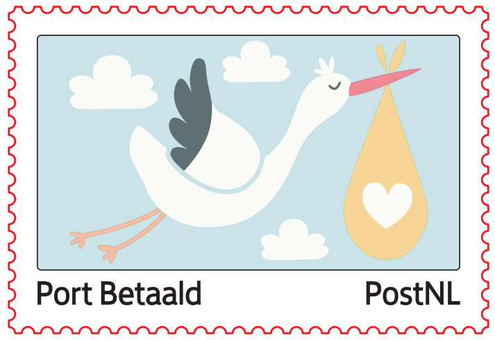 geboorte postzegel