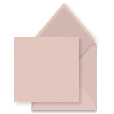 Metallic blush envelop