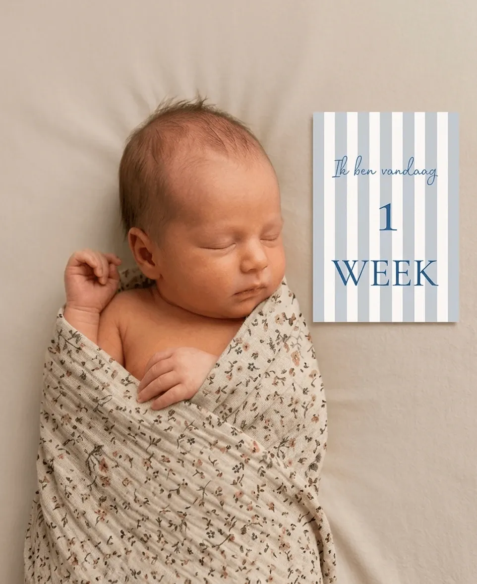 Unieke mijlpaalkaarten voor zwangerschap en baby