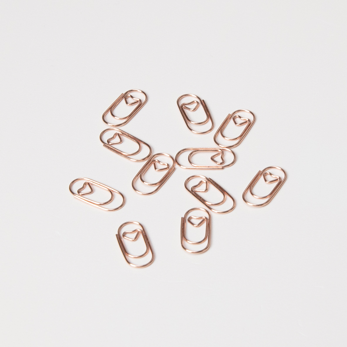 Roségouden mini paperclip